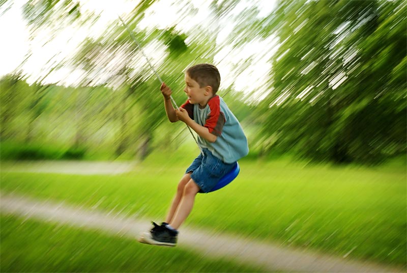 If I were a child I would choose to live on a swing set