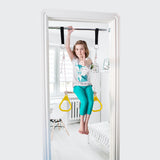 Doorway Trapeze Bar and Gym Rings Combo - Yellow - DreamGYM