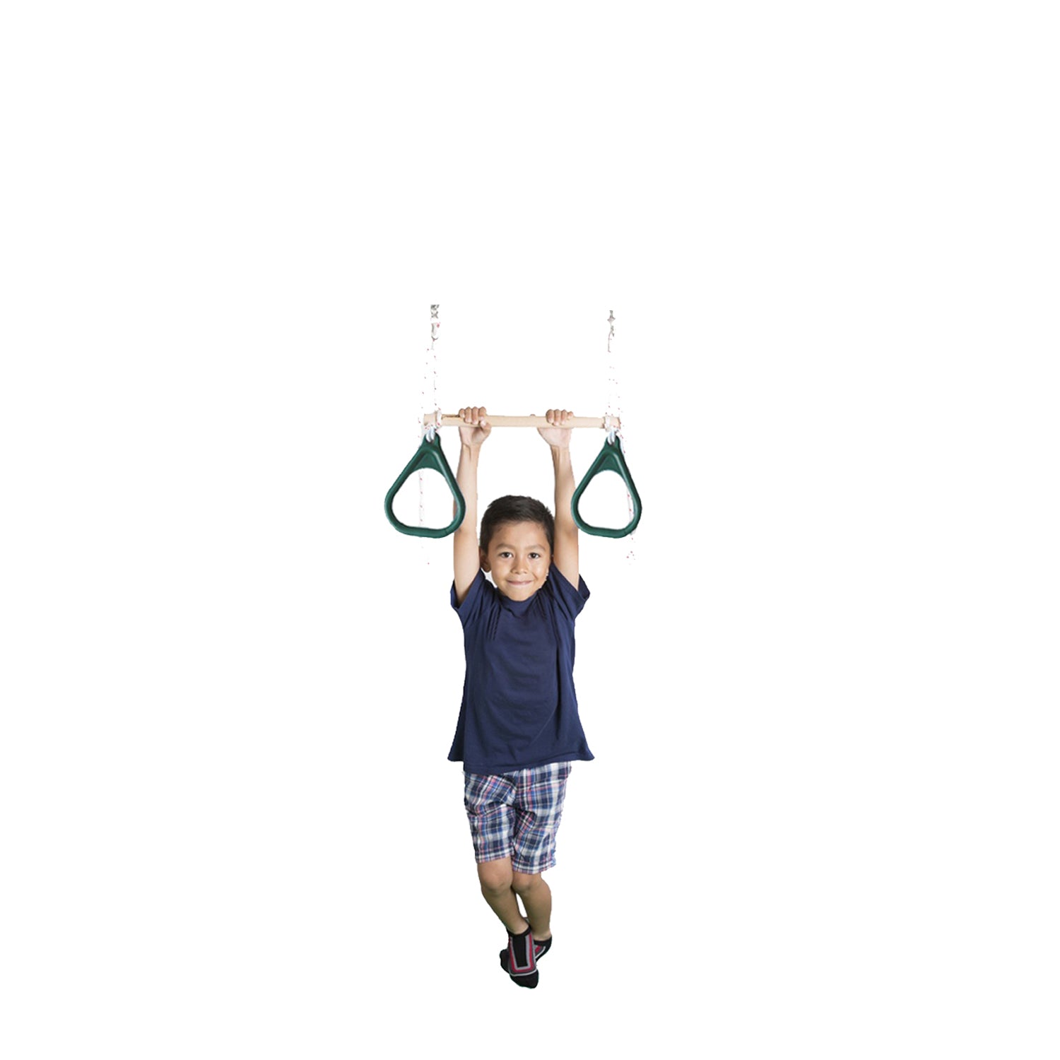 Gym Rings and Trapeze Bar Combo - Green - DreamGYM