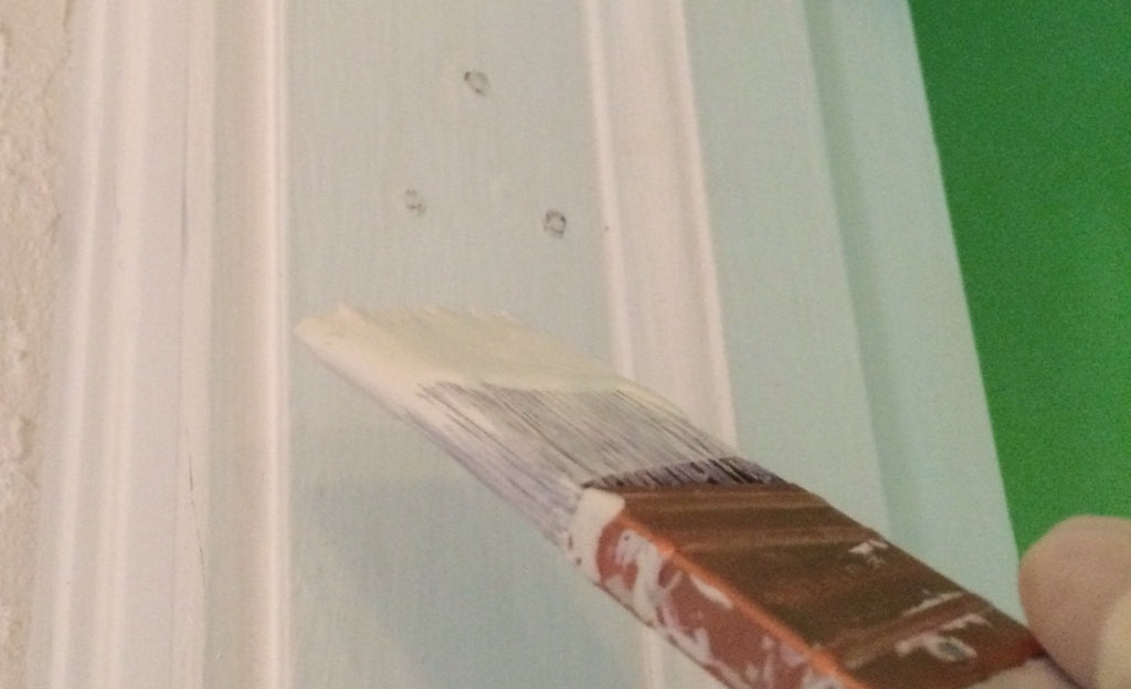 Door frame repair from holes left by screws