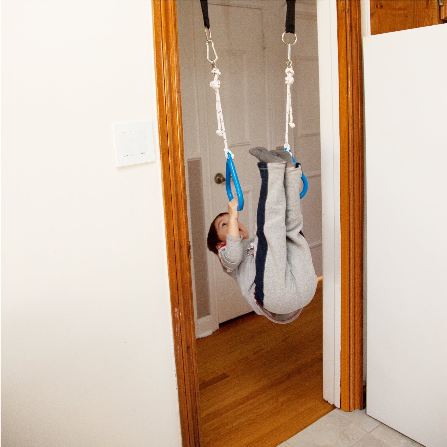 Heavy Duty Gymnastic Rings For Kids - Training Exercise Hanging Rings For Pull Up Bar, Arm Strength