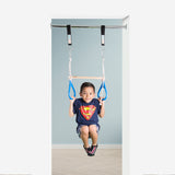 Doorway Swing for Kids - Trapeze Bar and Gymnastic Rings Combo - Red - DreamGYM