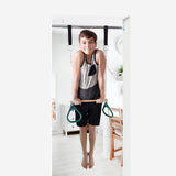 Doorway Swing for Kids - Trapeze Bar and Gymnastic Rings Combo - Red - DreamGYM