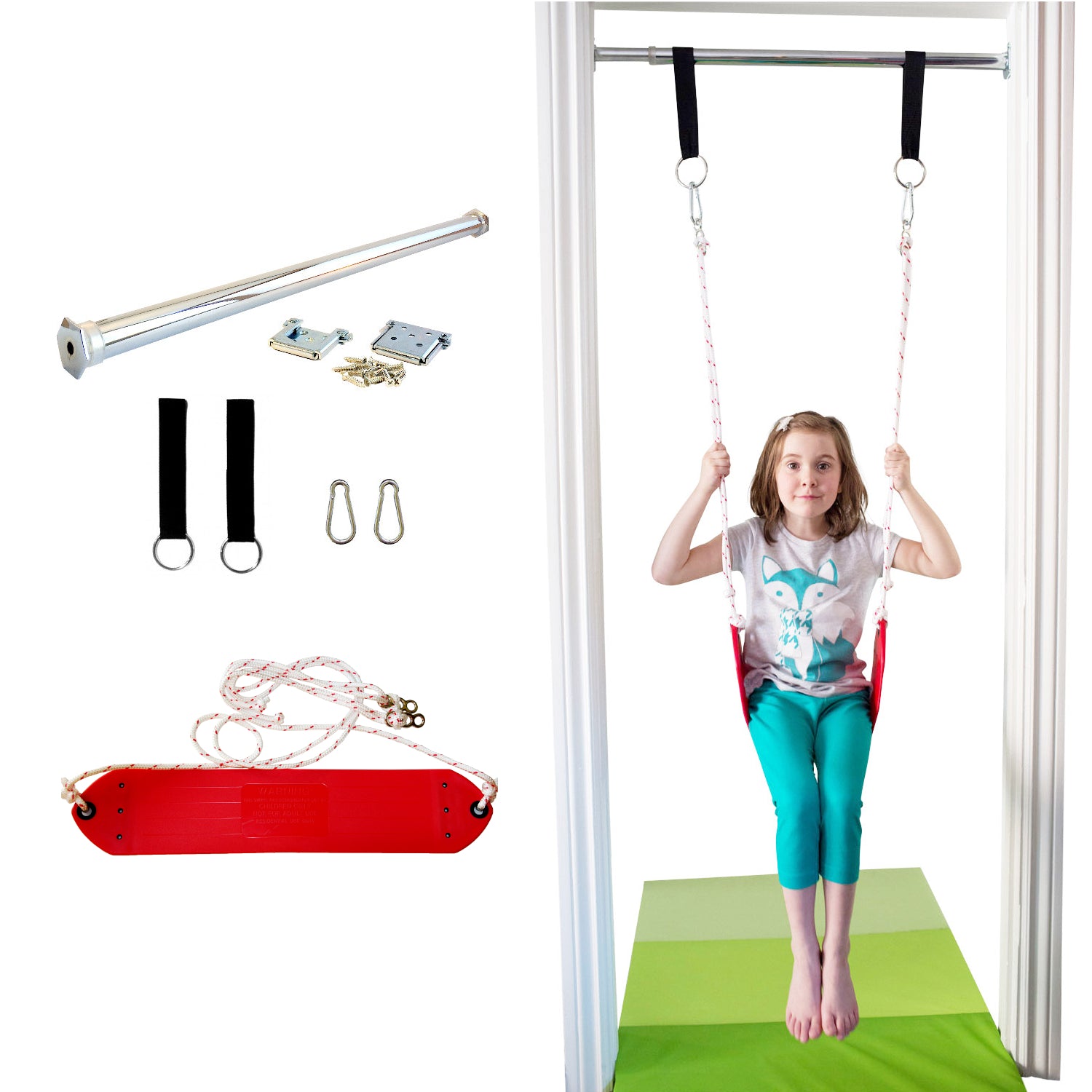 Doorway Belt Swing - Red - DreamGYM