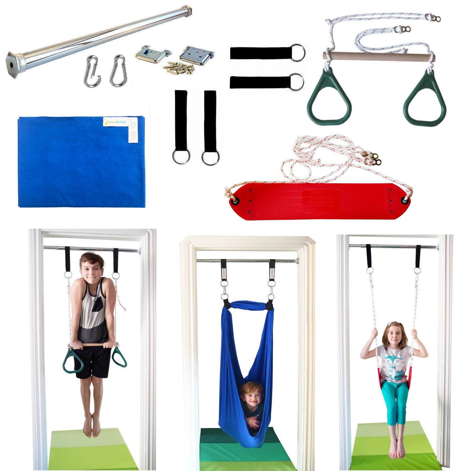 Doorway Kit: Combo, Belt Swing and Sensory Swing - DreamGYM