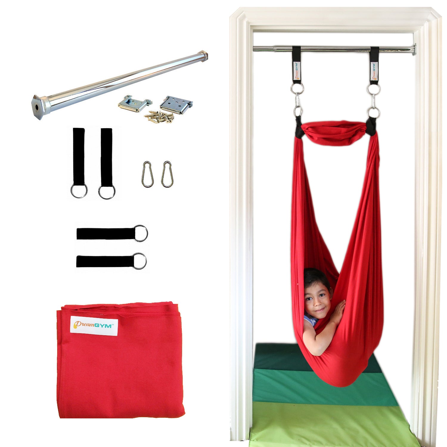 Hammock Indoor Swing Door Frame Kidtrix™ Deluxe Doorway Swing Set