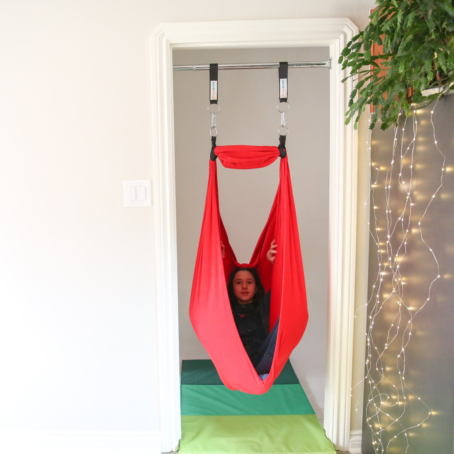 Doorway Therapy Sensory Swing - Red - DreamGYM